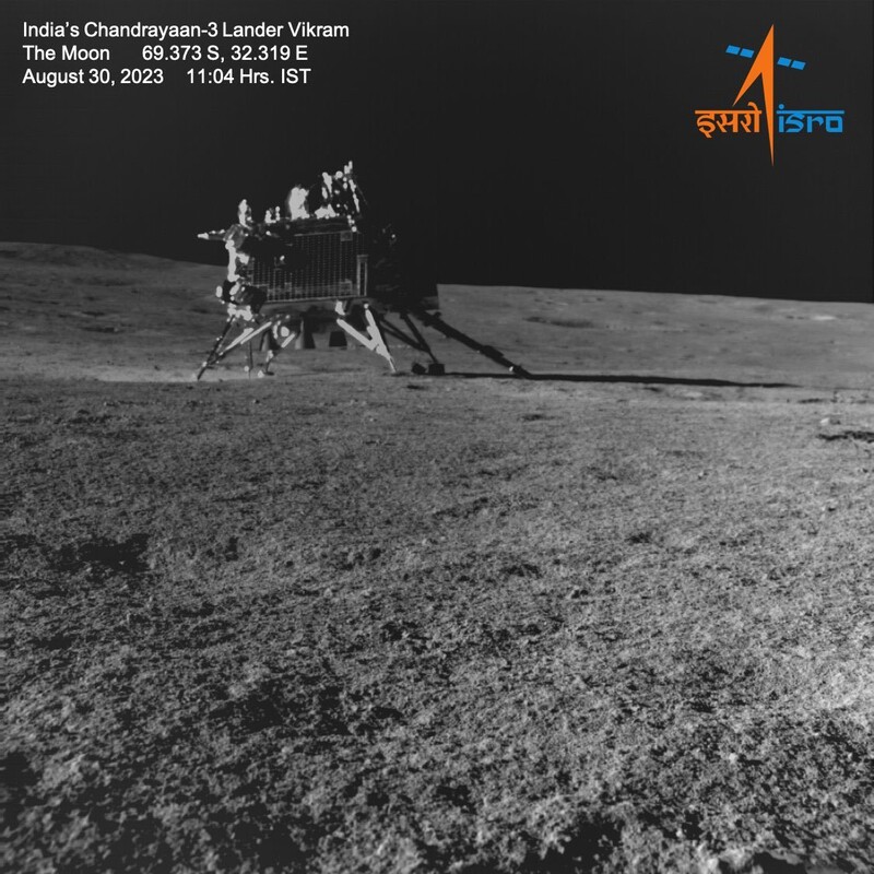 인류 최초의 달 남극 착륙선인 인도의 찬드라얀 3호 착륙선 ‘비크람’. 인도우주연구기구 트위터