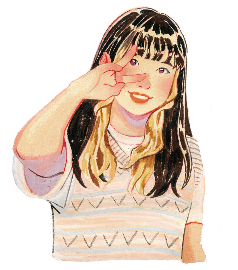 Park Ga-young, as illustrated by Kwon Min-ji.