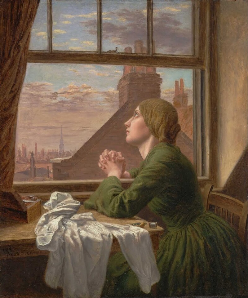 애나 블런던, &lt;단 한 시간만이라도&gt;, 1854년, 캔버스에 유채, 예일대학교 영국미술센터.