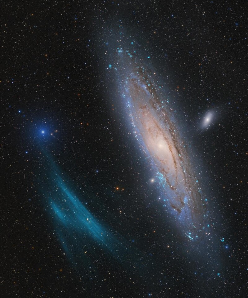 올해의 천문 사진가 대상 ‘뜻밖의 안드로메다’. © Marcel Drechsler, Xavier Strottner, Yann Sainty/Astronomy Photographer of the Year 2023