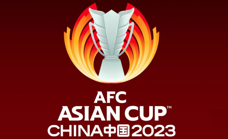 O sinal da Copa da Ásia de 2023 na China.  Salvo do site da AFC