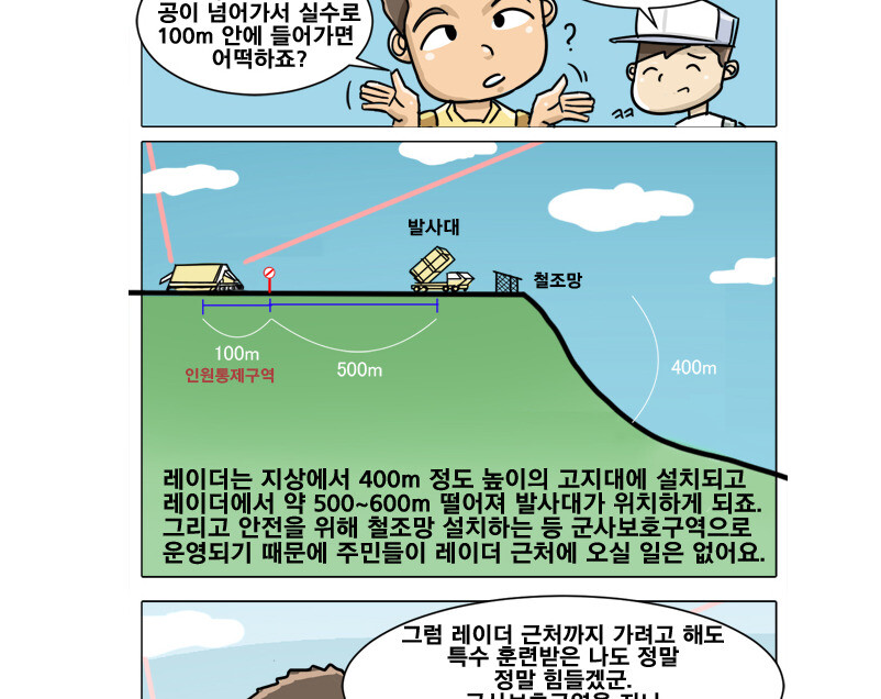 A Ministry of National Defense cartoon explaining the THAAD missile defense system