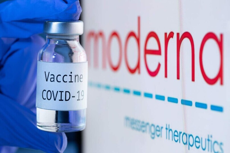 The COVID-19 vaccine from Moderna. (AFP/Yonhap News)