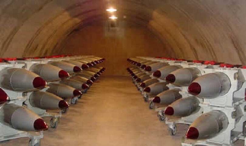 B61 nuclear bombs in storage