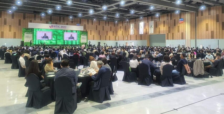 25일 울산전시컨벤션센터에서 열린 ‘2022 세계관광산업 컨퍼런스’ 모습. 울산시 제공