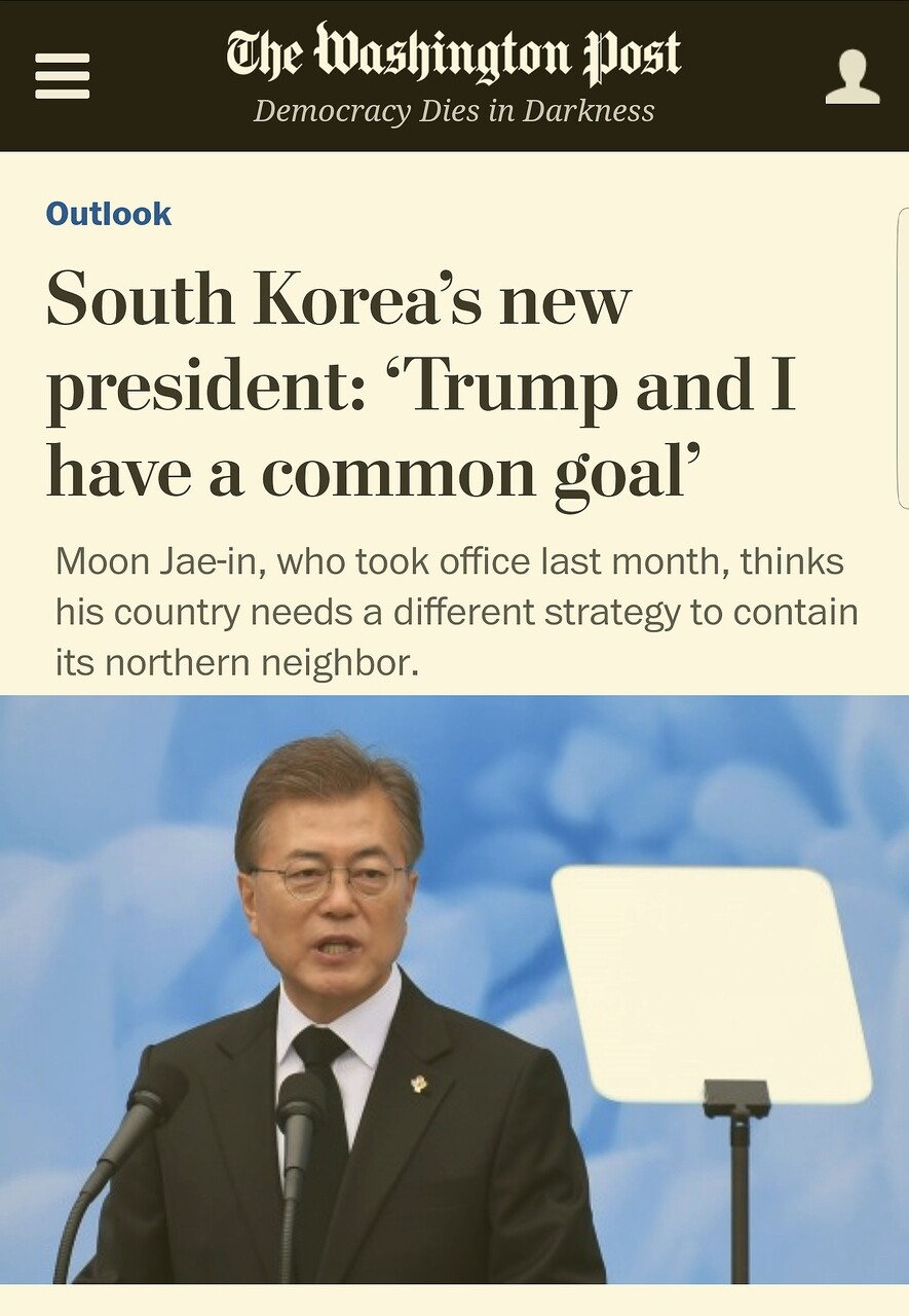 President Moon Jae-in’s interview with the Washington Post