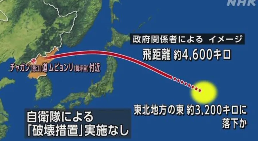 日本, 北ミサイルに住民待避指示…長い “暴挙で強力に糾弾”