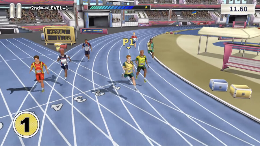 탱그램스리디(Tangram3D)에서 발매한 ‘운동: 여름 스포츠’ 시리즈 중 달리기 게임. 게임 화면 갈무리