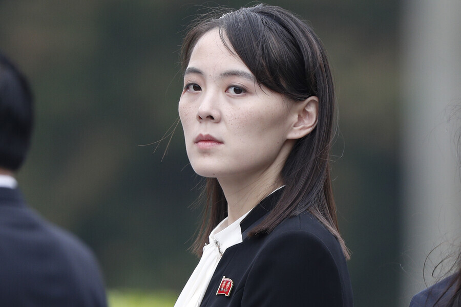 Kim Yo-jong, the vice department director of the Central Committee of the Workers’ Party of Korea (Yonhap News)