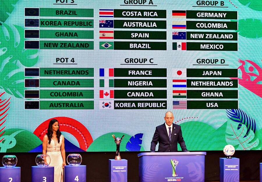 한국, U-20 여자월드컵 프랑스·캐나다·나이지리아와 한 조