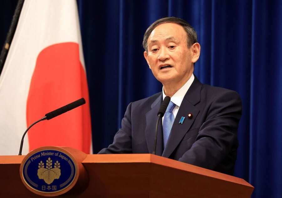 Japanese Prime Minister Yoshihide Suga. (AFP/Yonhap News)