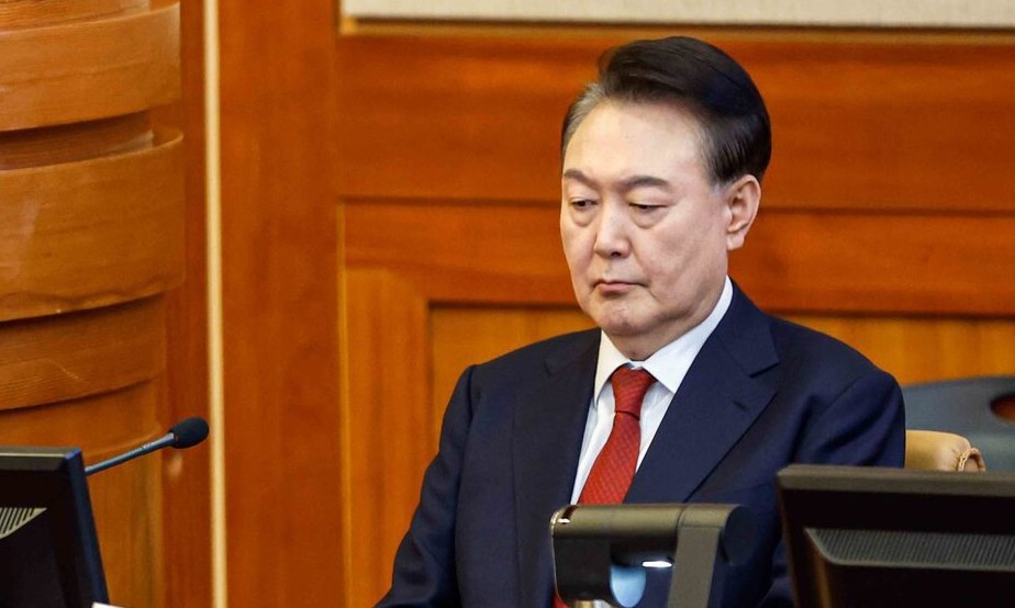 윤석열 대통령이 11일 서울 종로구 헌법재판소에서 열린 '윤석열 대통령 탄핵심판 7차 변론'에 출석하고 있다. 사진공동취재단