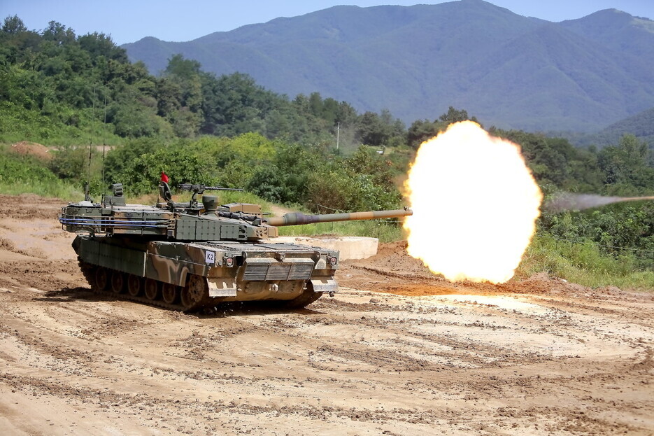 South Korea’s K2 Black Panther main battle tank. (courtesy of Hyundai Rotem)