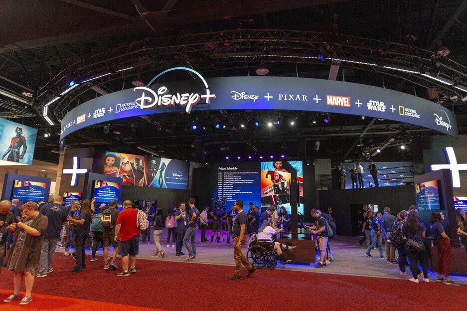 Disney+ was first announced at the D23 Expo in 2019. (EPA/Yonhap News)