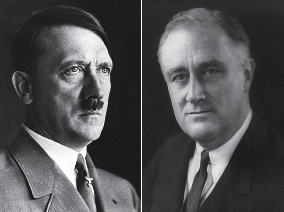 ‘자본주의의 실패’라는 같은 문제를 고민했던 독일의 아돌프 히틀러(왼쪽)와 미국의 프랭클린 D. 루스벨트. 한겨레