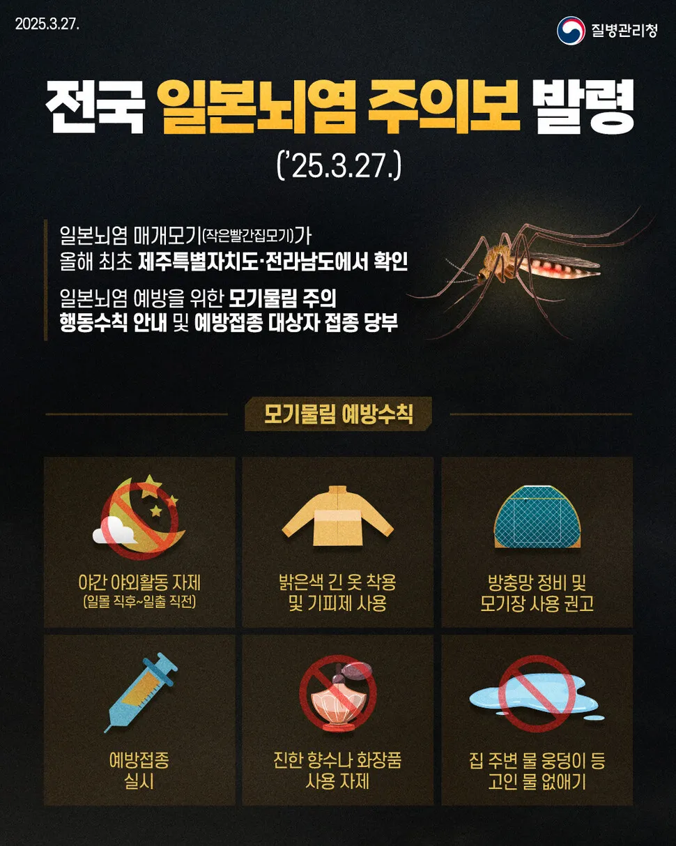 일본뇌염 주의보…강원도에서도 매개모기 올해 첫 발견