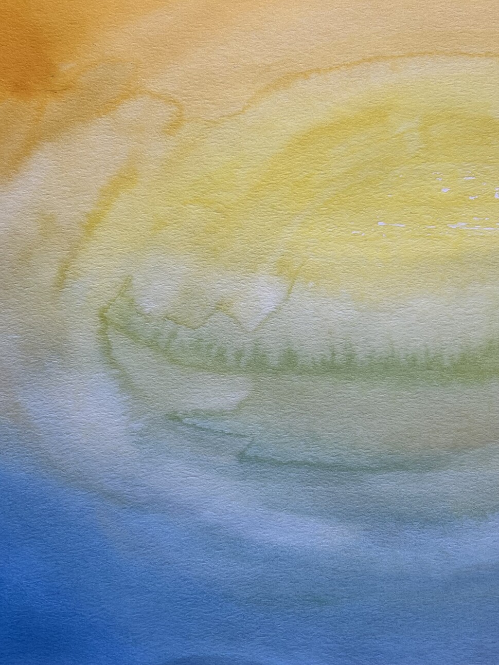 정신질환을 앓는 어머니와 동생을 돌보는 이희진(32·가명)씨가 그린 그림. 이씨는 “두 개의 극 사이에서 나의 중심, 안전지대, 초록을 지어가는 이야기”라고 설명했다. 이희진씨 제공