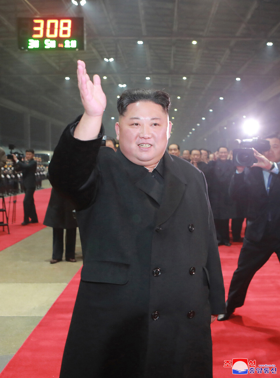 North Korea’s Korean Central News Agency reported that leader Kim Jong-un arrived in Pyongyang on Mar. 5. (KCNA/Yonhap News)