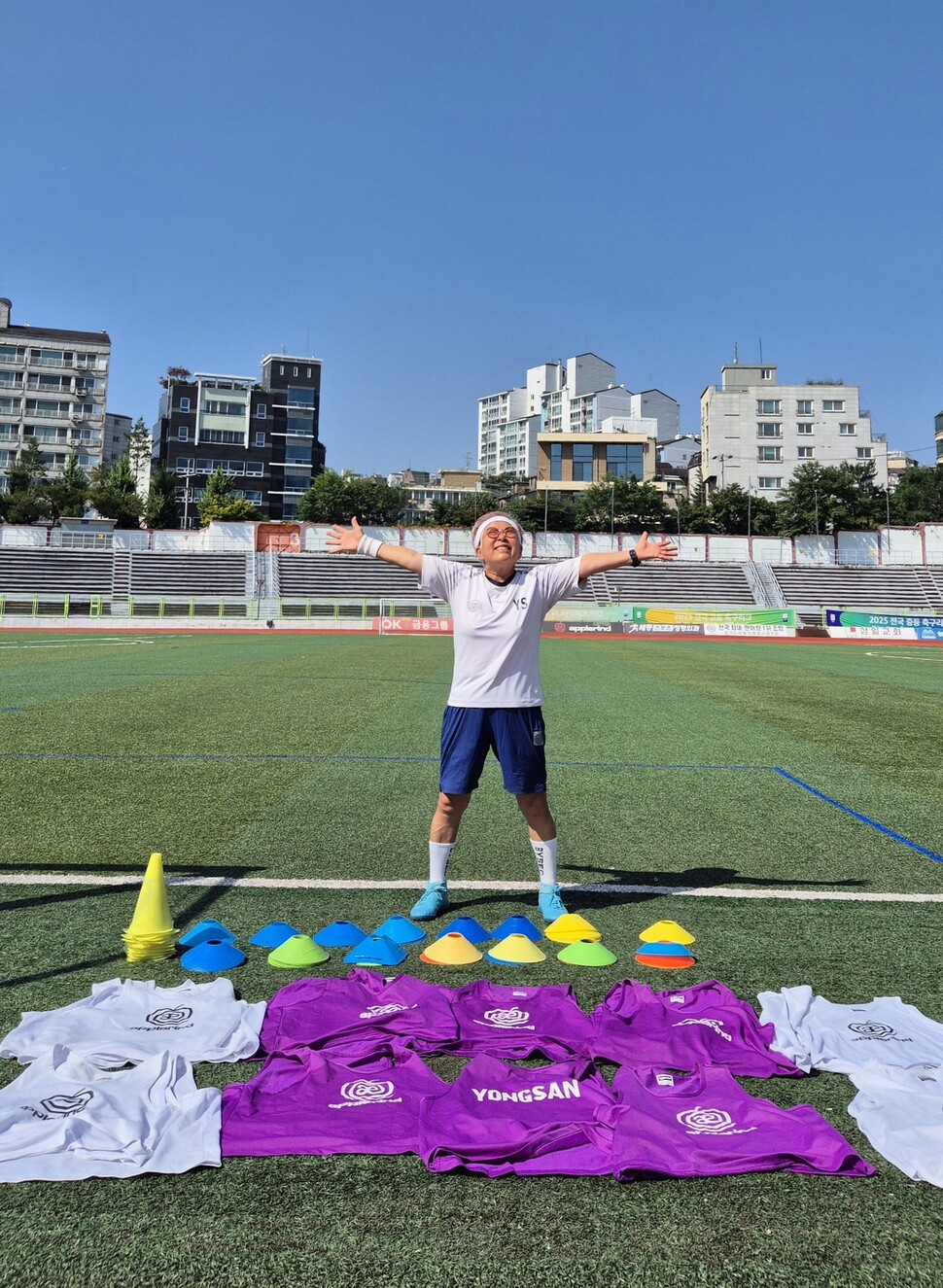 2008년부터 축구를 하고 있는 61살 김인순씨는 축구가 누구나 할 수 있고 삶을 윤택하게 하며 특히 갱년기 여성에게 좋다고 강조한다. 김인순 제공