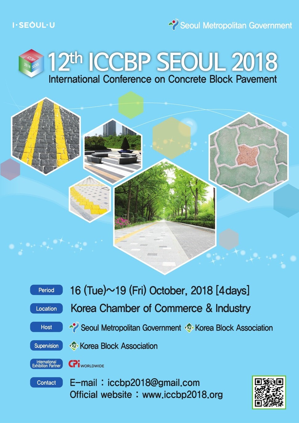The official poster for the 12th ICCBP SEOUL 2018