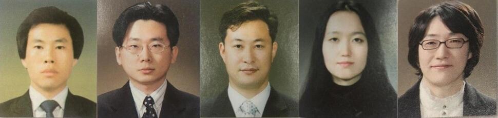 Members of Park Geun-hye’s state-appointed legal team: (from left) Cho Hyeon-gwon
