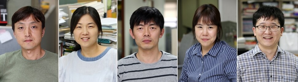 왼쪽부터 송호진, 황예랑, 홍석재, 신소윤, 김선식