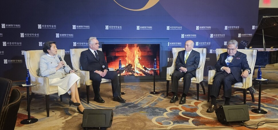 Former US Secretary of State Kurt Campbell (second from left) is attending the '2025 Transfer Pacific Dialog (TPD)' discussion held at a hotel in Washington, DC on the 21st (local time). Washington/Washington Correspondent
