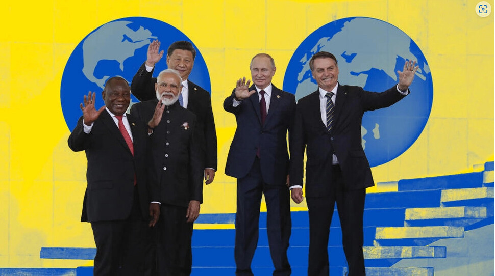 Chefes de Estado na Cúpula do BRICS no Brasil em 14 de novembro de 2019.  AFP Yonhap News