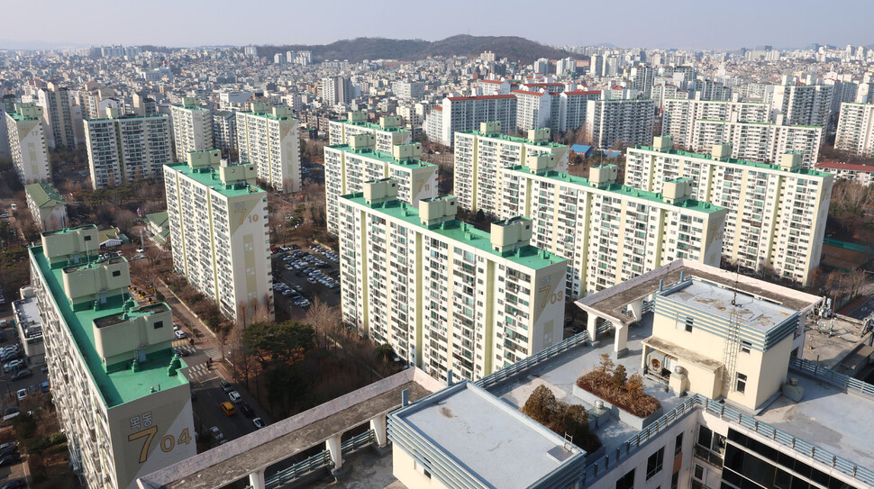 31일 서울 양천구 목동 일대 아파트 모습. 연합뉴스