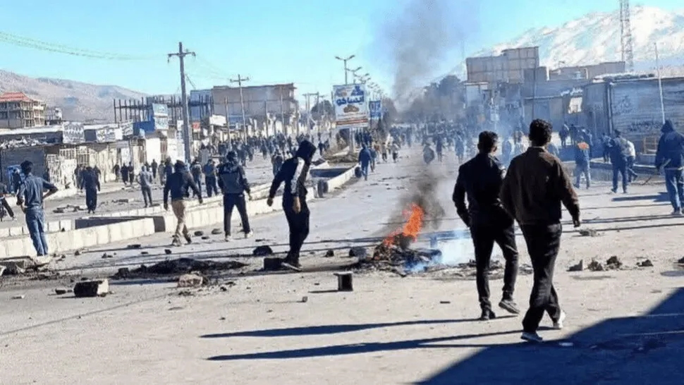 이란 시위 관련 보도 이미지