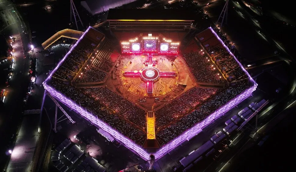 A view of the venue for the opening and closing ceremonies of the Pyeongchang Olympics (provided by Gangwon Province)