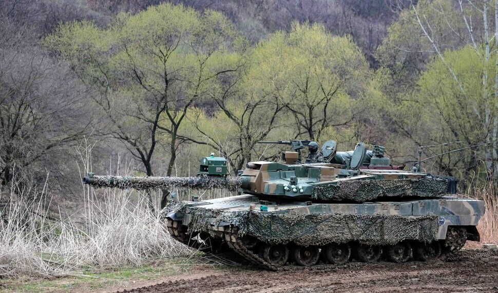 The Korean Armed Forces’ K2 Black Panther battle tank (from the website of the Ministry of National Defense)
