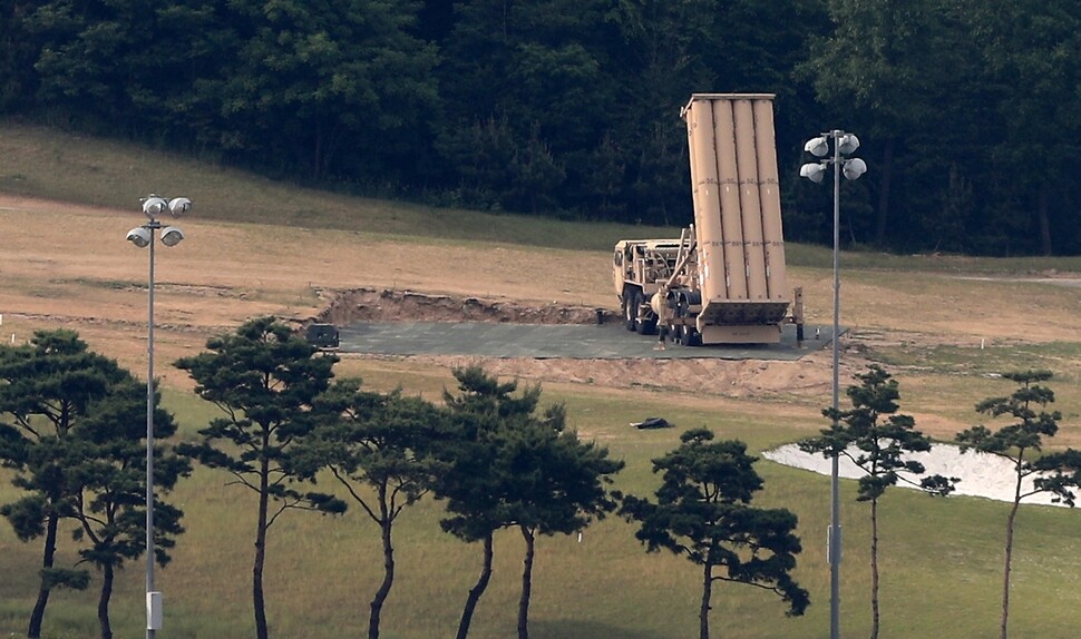THAAD missile defense launchers