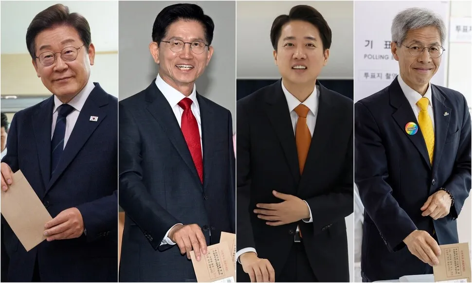 이재명 48.5~50.1%, 김문수 39.1~39.7%, 이준석 9.3~10.3%