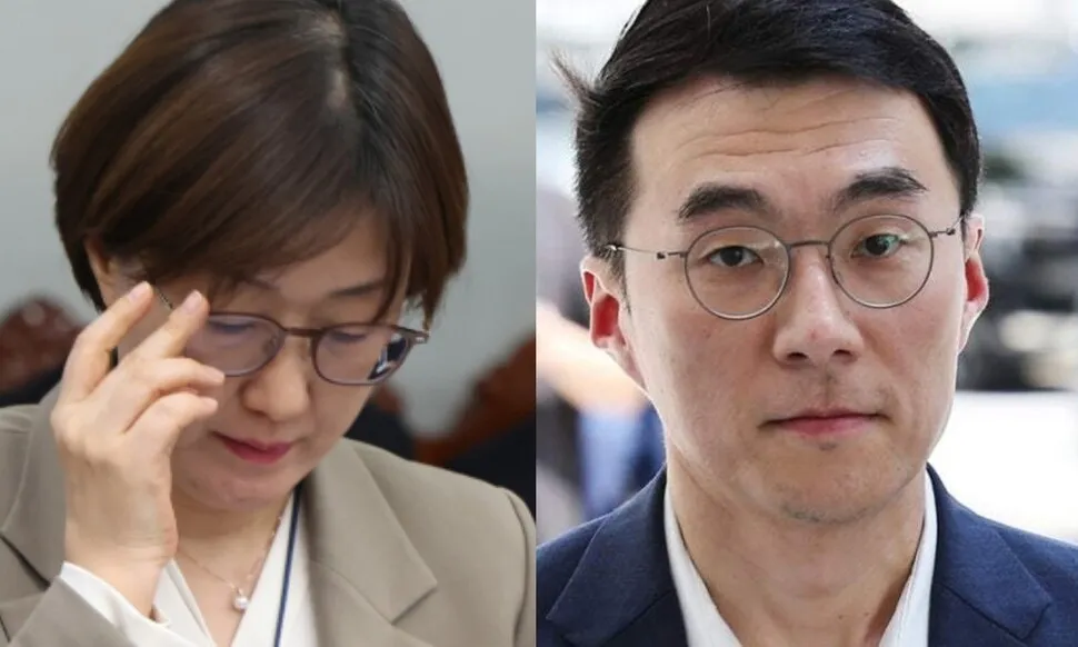 김현지 관련 논란을 보도하는 한국 언론 화면