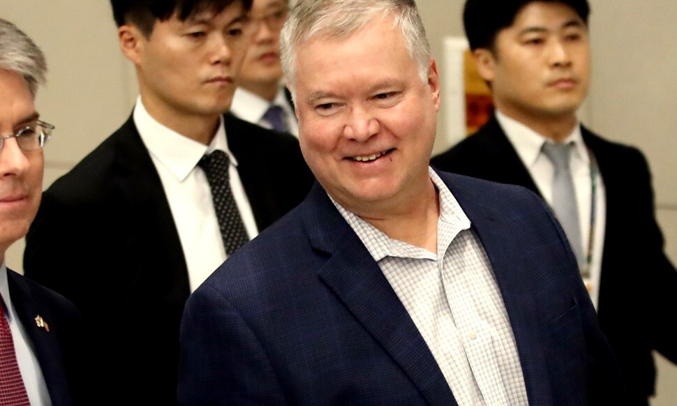 Stephen Biegun, the US State Department’s special representative for North Korea, arrives in Seoul on Dec. 15. (Yonhap News)