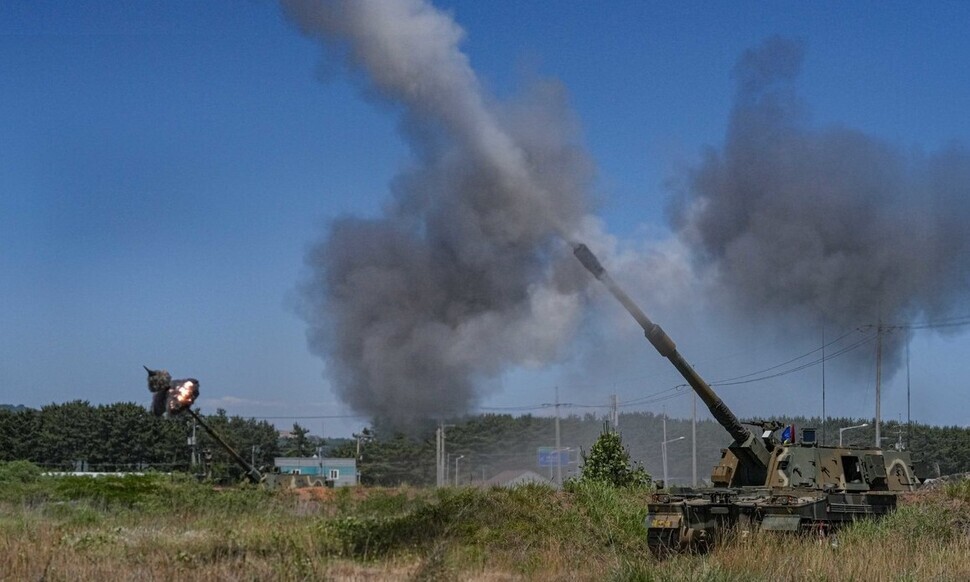 South Korean Marines recommenced live-fire maritime drills using K9 howitzers on June 26, 2024, across the islands that lie in proximity to North Korea.