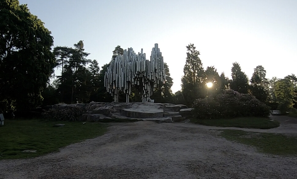 2019년 6월 핀란드 헬싱키 시벨리우스공원. 신동호 제공