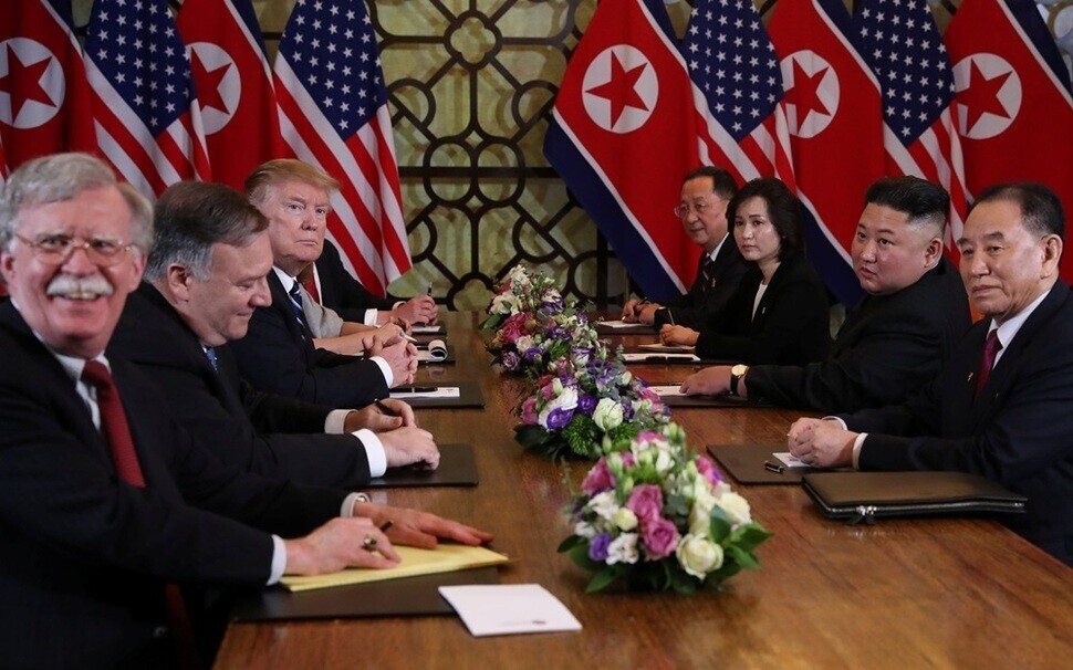 The US-North Korea summit in Hanoi on Feb. 28, 2019. (Yonhap News)