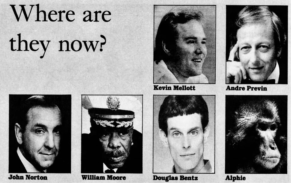 알피는 동물원 탈출사건으로 스타로 떠올랐다. 1989년 12월3일 과거 유명했던 인물들이 지금 무얼 하는지 소개하는 특집 기사가 실렸다. 알피도 ‘유명 인사'로 선정됐다.  피츠버그 포스트 가제트 갈무리
