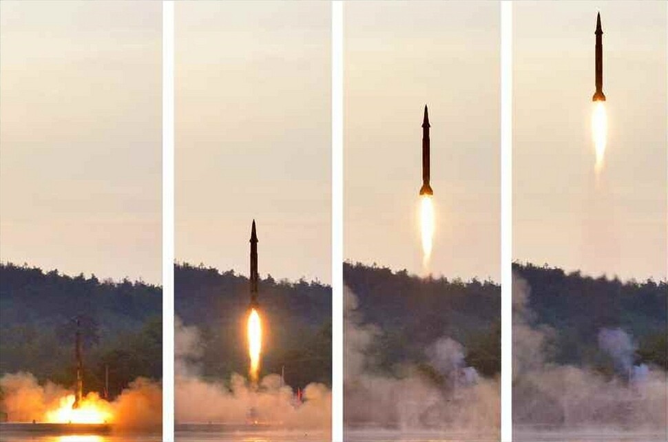 A North Korean ballistic missile launch (Yonhap News)