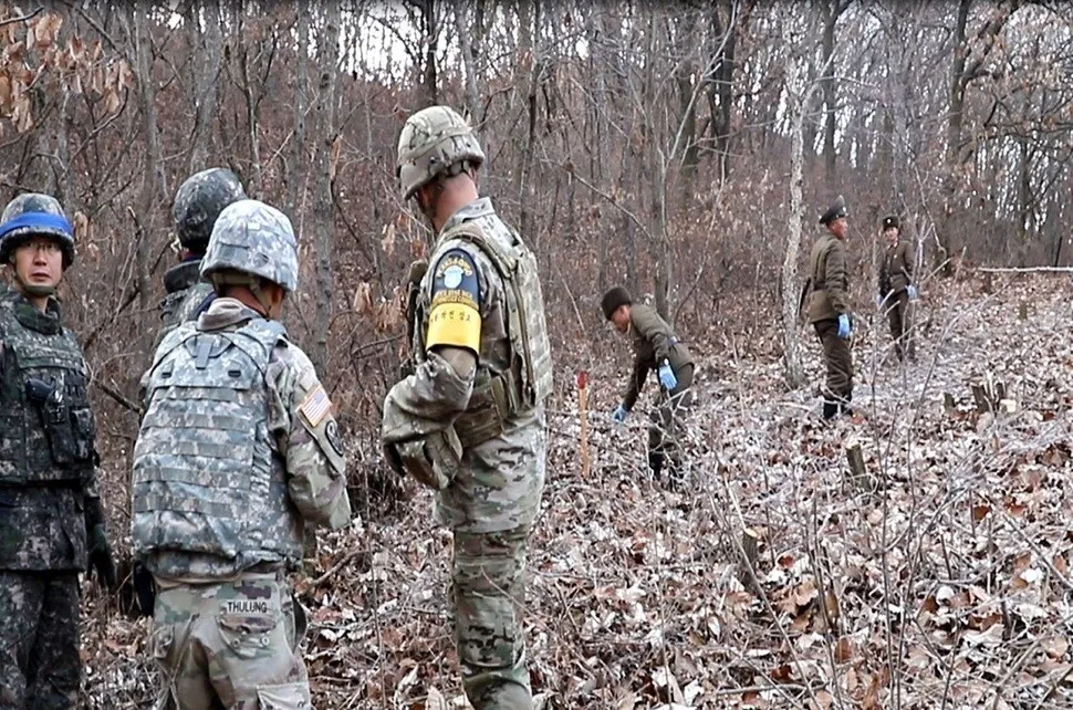 The location of the inter-Korean military road linked through the DMZ IN Cheorwon County