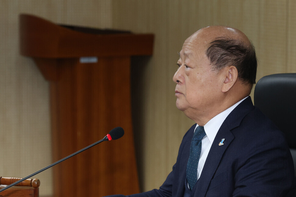 Song Doo-hwan, the chairperson of the National Human Rights Commission of Korea is seen in this undated file photo. (Baek So-ah/The Hankyoreh)
