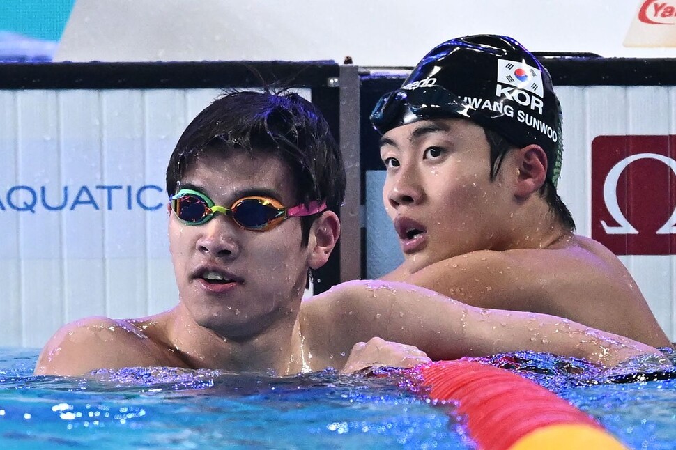 황선우, 세계수영선수권 자유형 100m 5위…역대 최고 성적