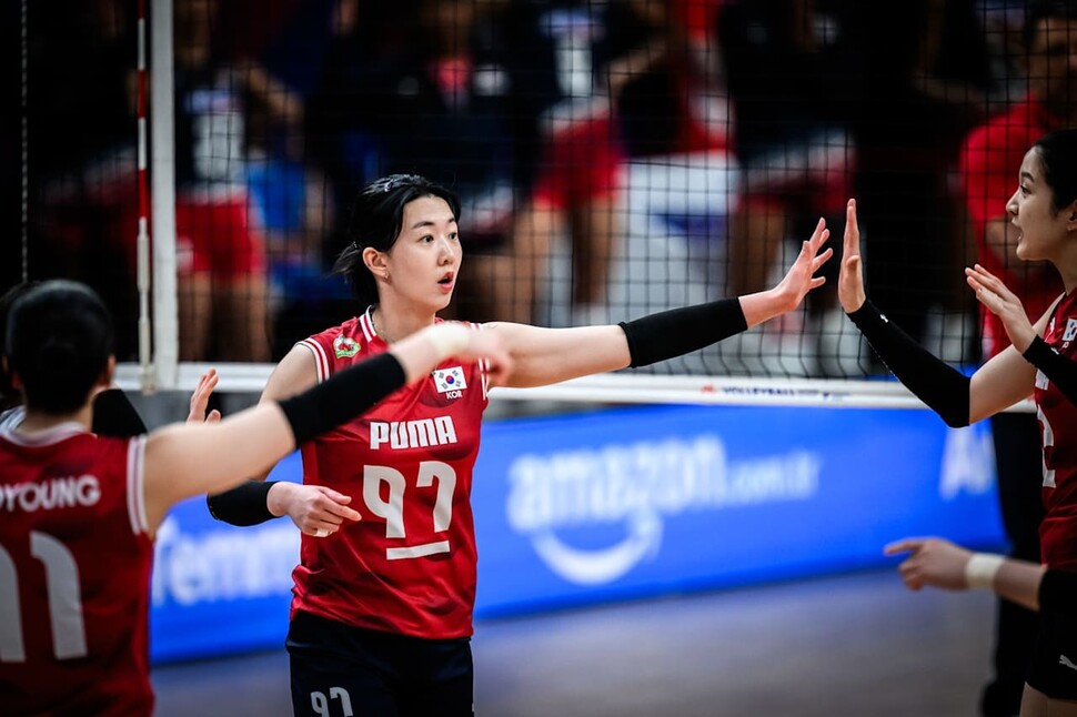 Korea Women's Volleyball Team Captain Kang So -hee. Provided by the International Volleyball Federation