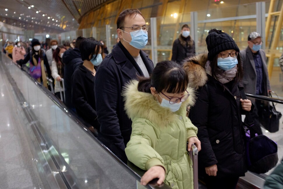 ‘보통의 날’의 마지막 날. 2020년 1월25일 베이징 공항. REUTERS