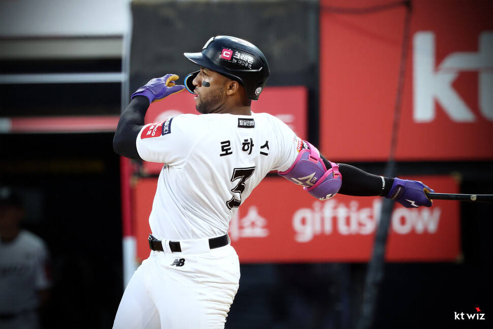 Mel Lohas Jr. (KT Wiz) has set the most home run record for foreign players. Provided by Katie Wiz