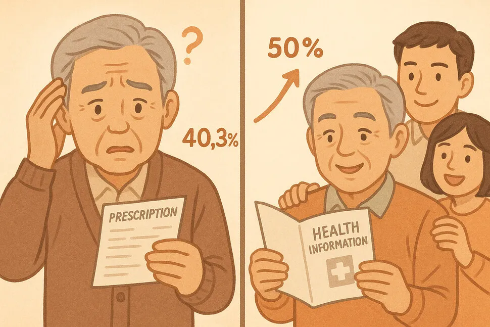 고령층 건강 정보, 제대로 이해할까?… 40% 미만의 이해율에 '우려' - 건강한겨레