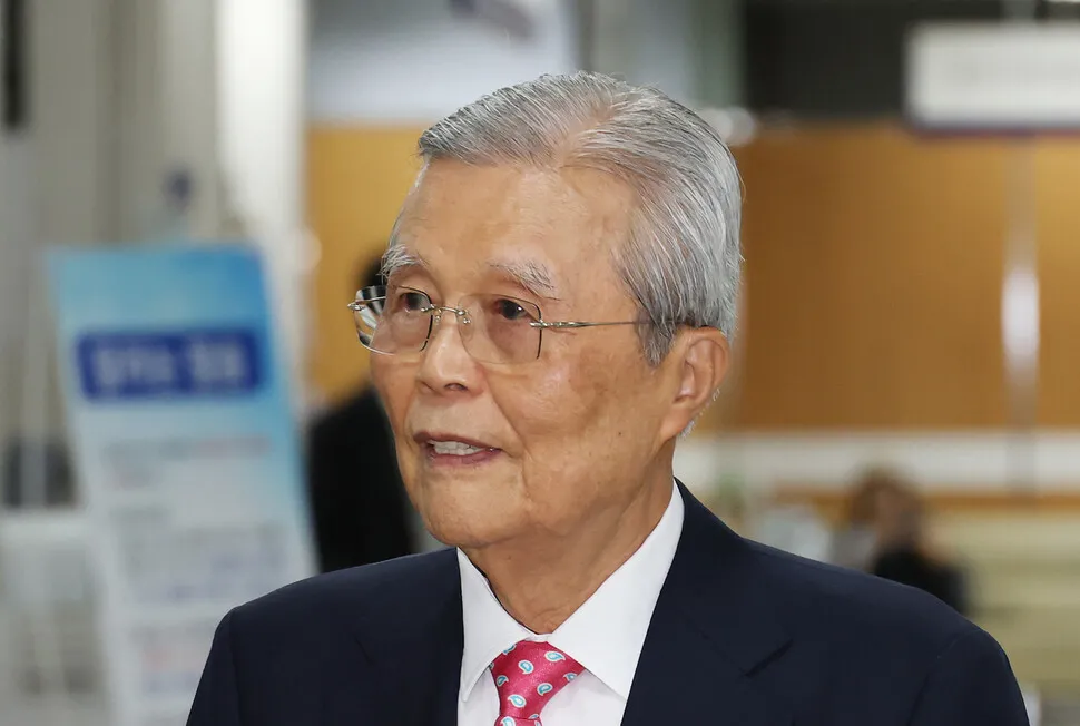 김종인, 오세훈 2심 증인 출석 “명태균에 여론조사 의뢰한 적 없다”