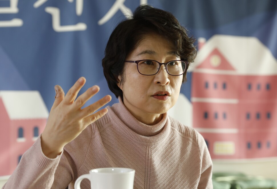 웰다잉 강사 정은주. 이정우 선임기자